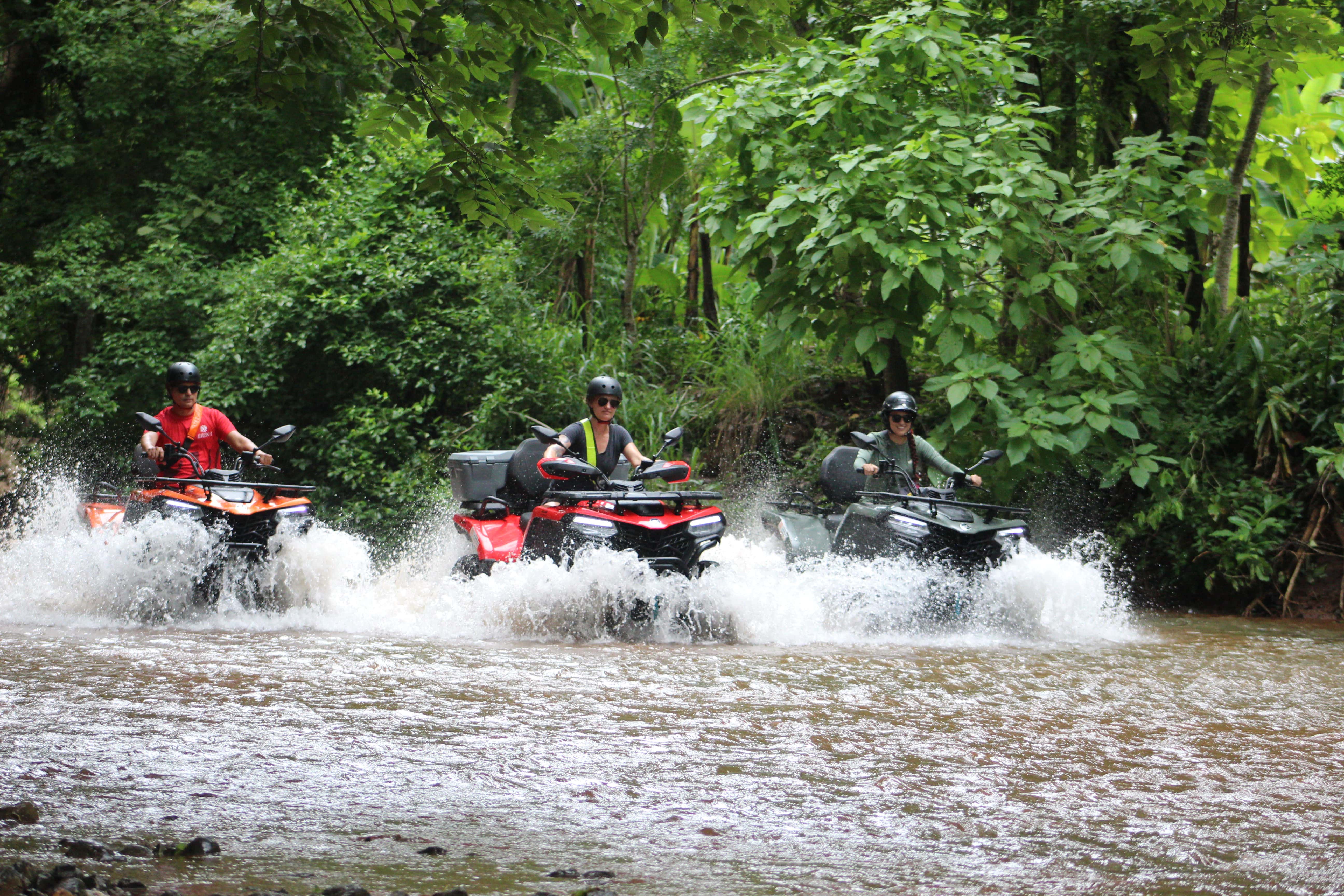 Adventure quad riding through Costa Rican jungle